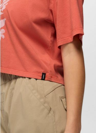 Everyday Botanical Crop Graphic Tee, Color: Lychee, image 4