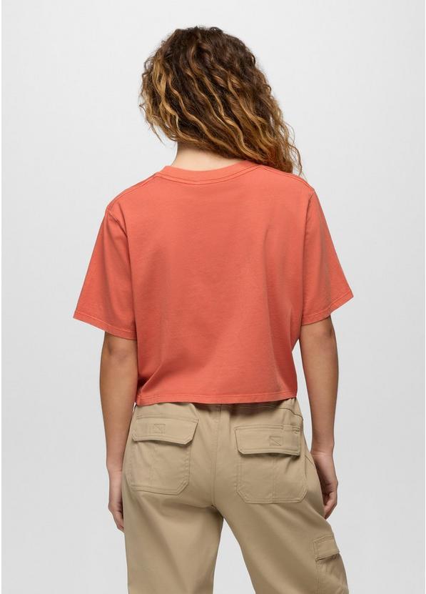 Everyday Botanical Crop Graphic Tee, Color: Lychee, image 2