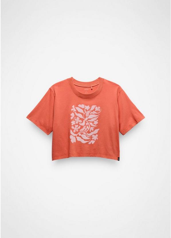 Everyday Botanical Crop Graphic Tee, Color: Lychee, image 6