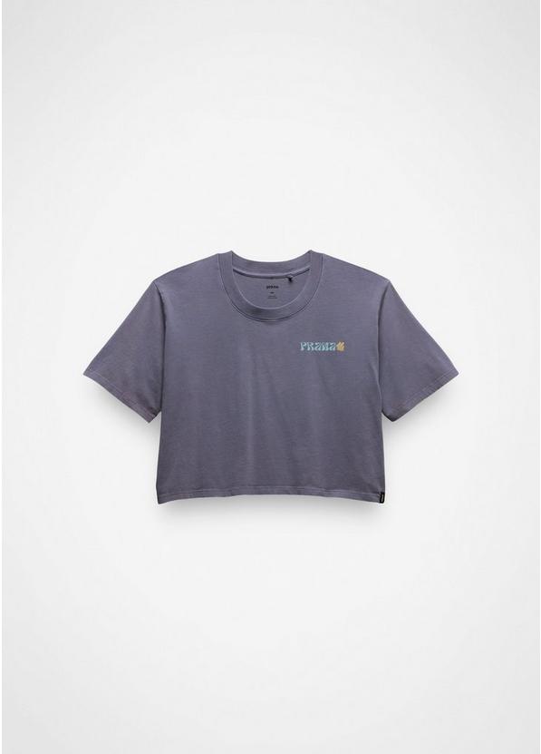 Everyday Good Vibes Crop Graphic Tee, Color: Taro, image 7