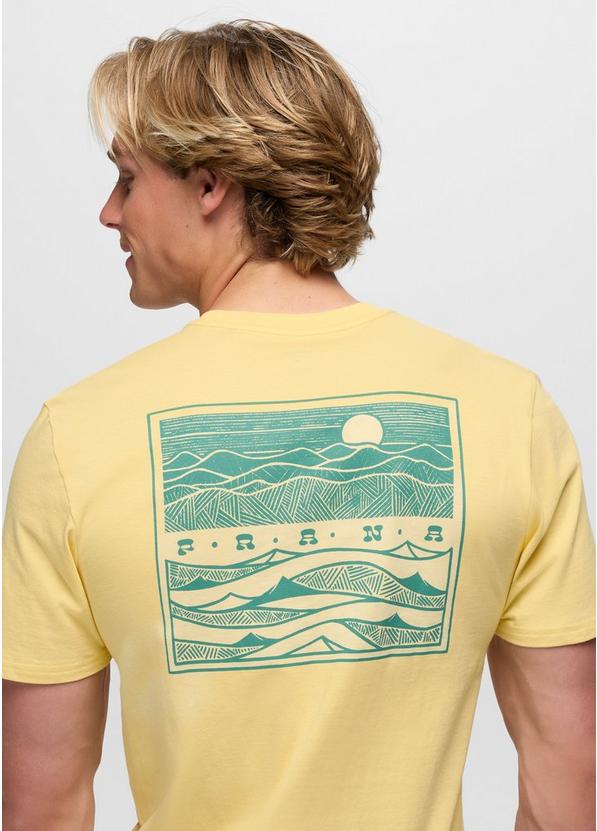 prAna Valley Lookout Short Sleeve Graphic Tee, Color: Vanilla Bean, image 4