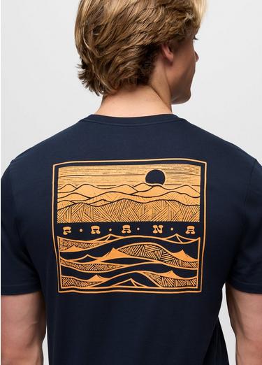 prAna Valley Lookout Short Sleeve Graphic Tee, Color: Nautical, image 12