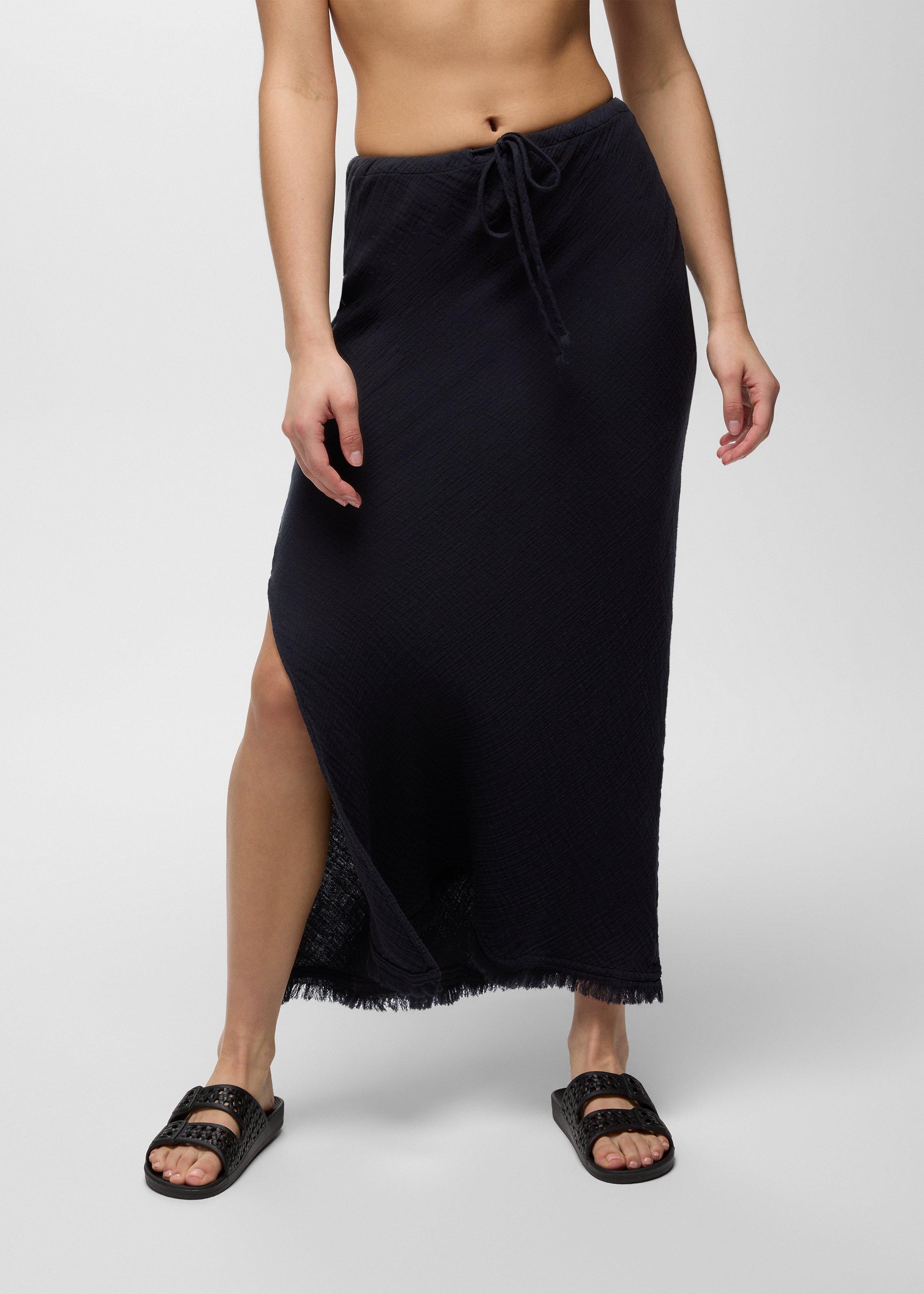 Womens prAna Hideaways Maxi Skirt - Black