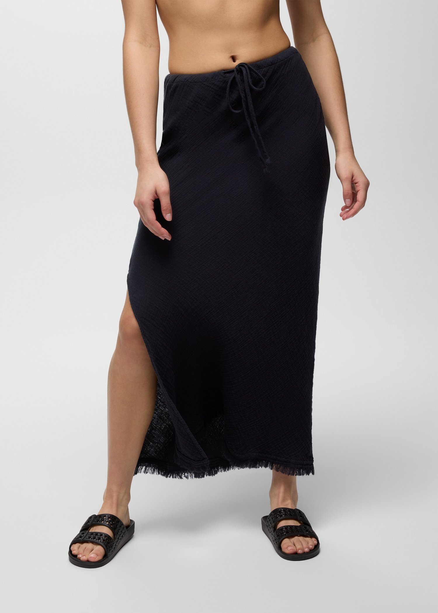 Womens prAna Hideaways Maxi Skirt - Black