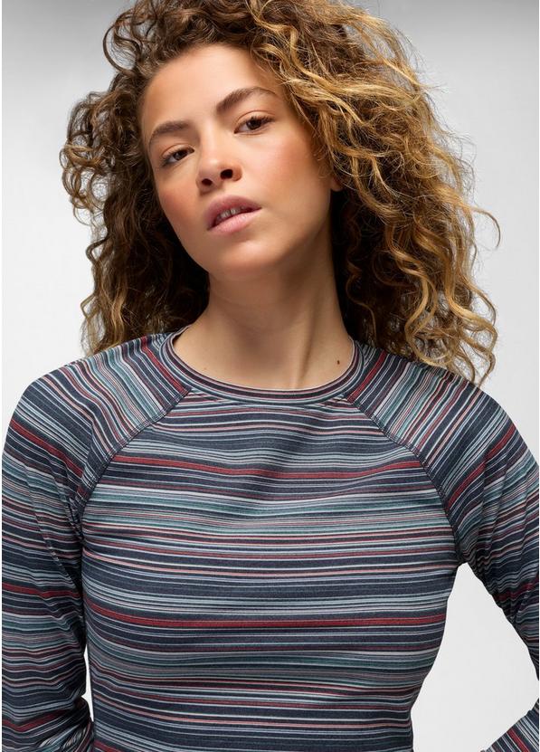 Heavana Long Sleeve, Color: Nautical Microstripe, image 4