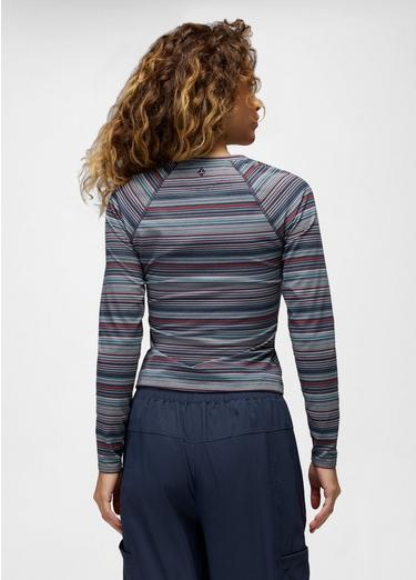 Heavana Long Sleeve, Color: Nautical Microstripe, image 6