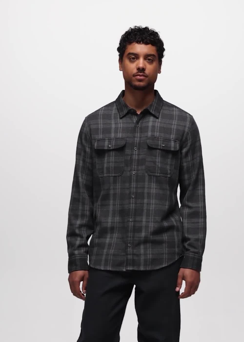 Westbrook Flannel Shirt, Color: Coal Shadow