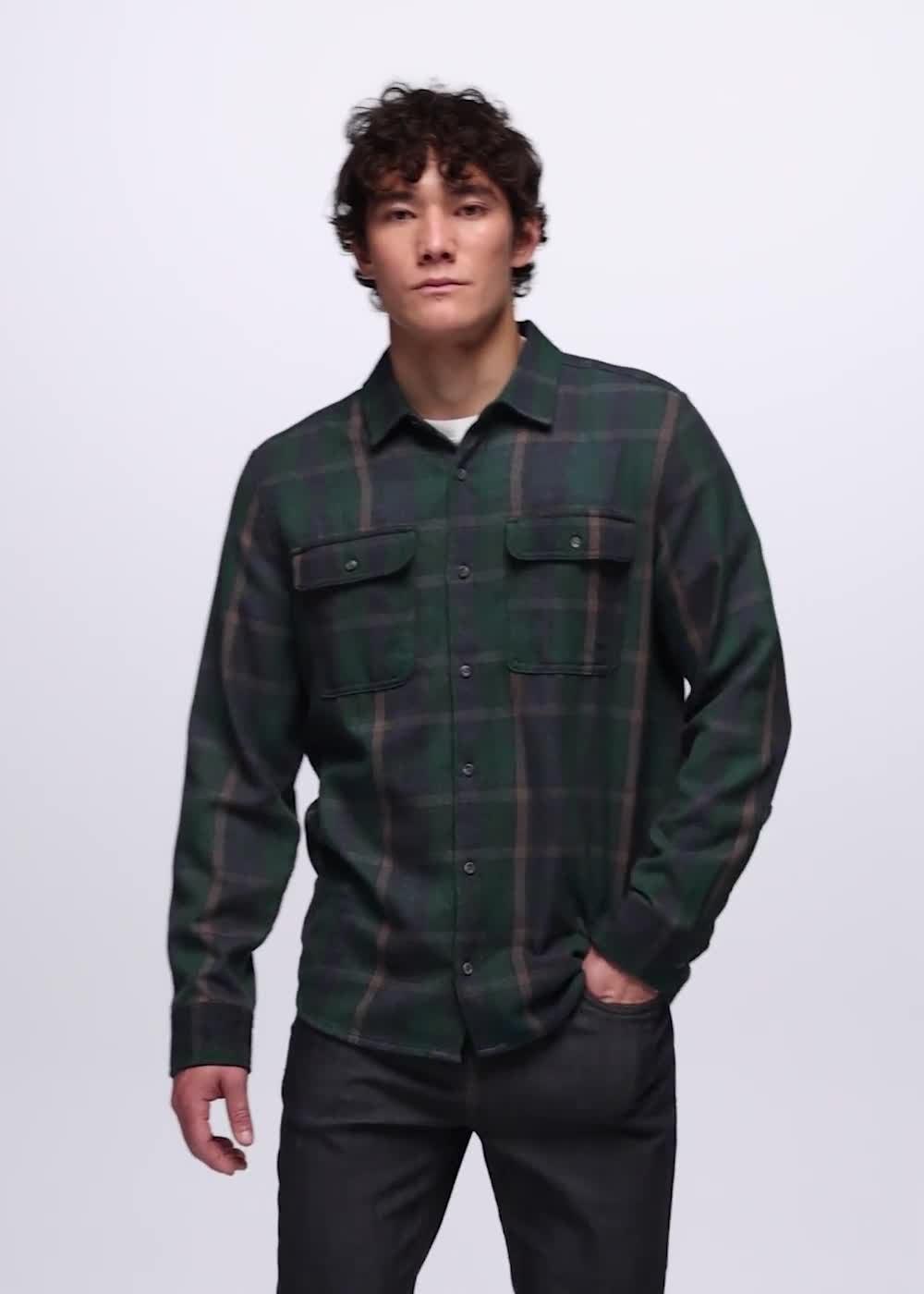 Westbrook Flannel Shirt, Color: Root Green