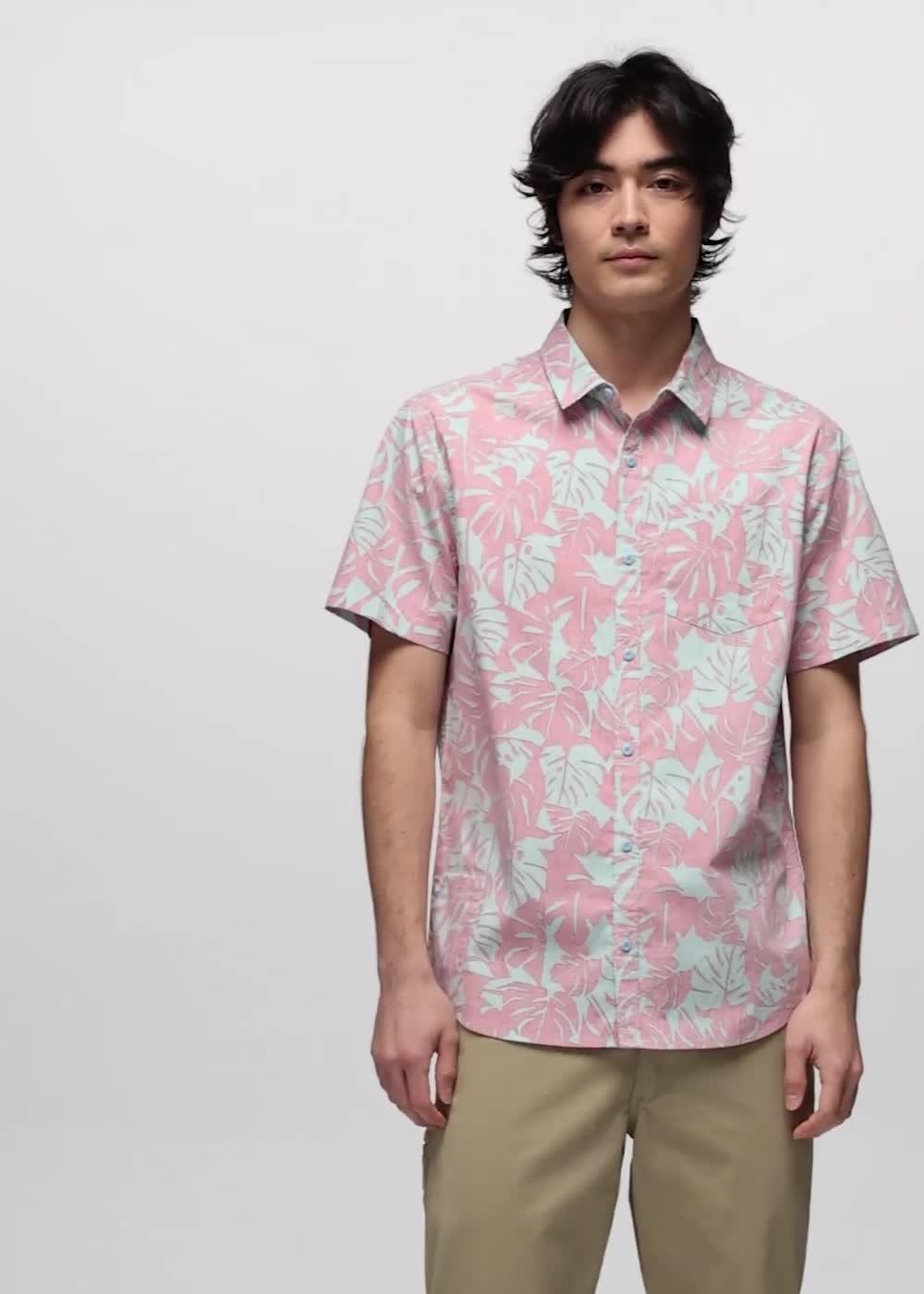 Stimmersee Shirt, Color: Sea Glass Monstera