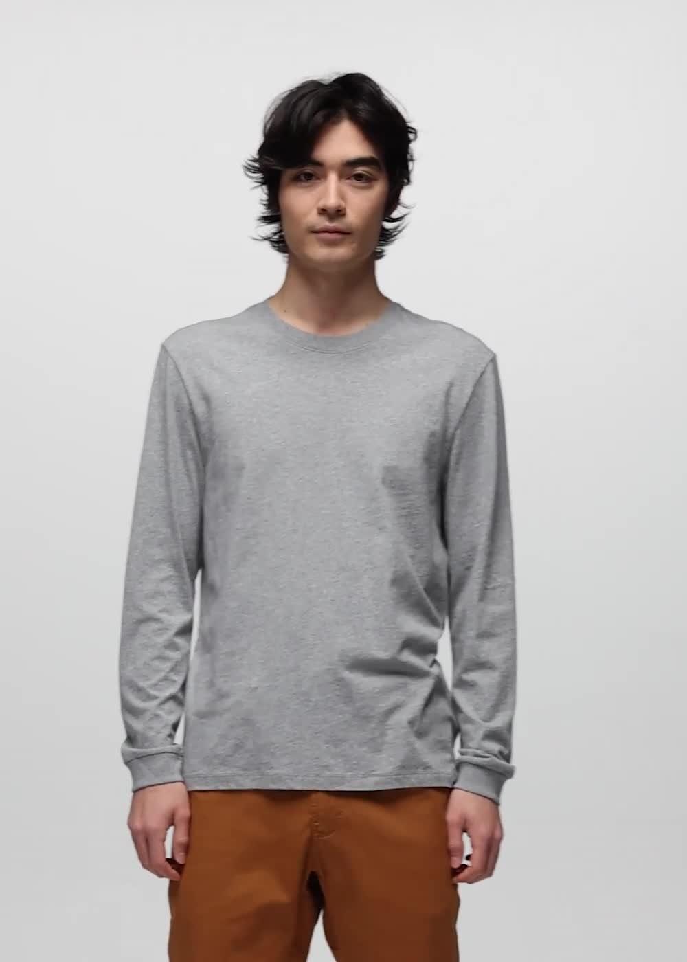 Everyday Long Sleeve Tee, Color: Medium Heather Grey