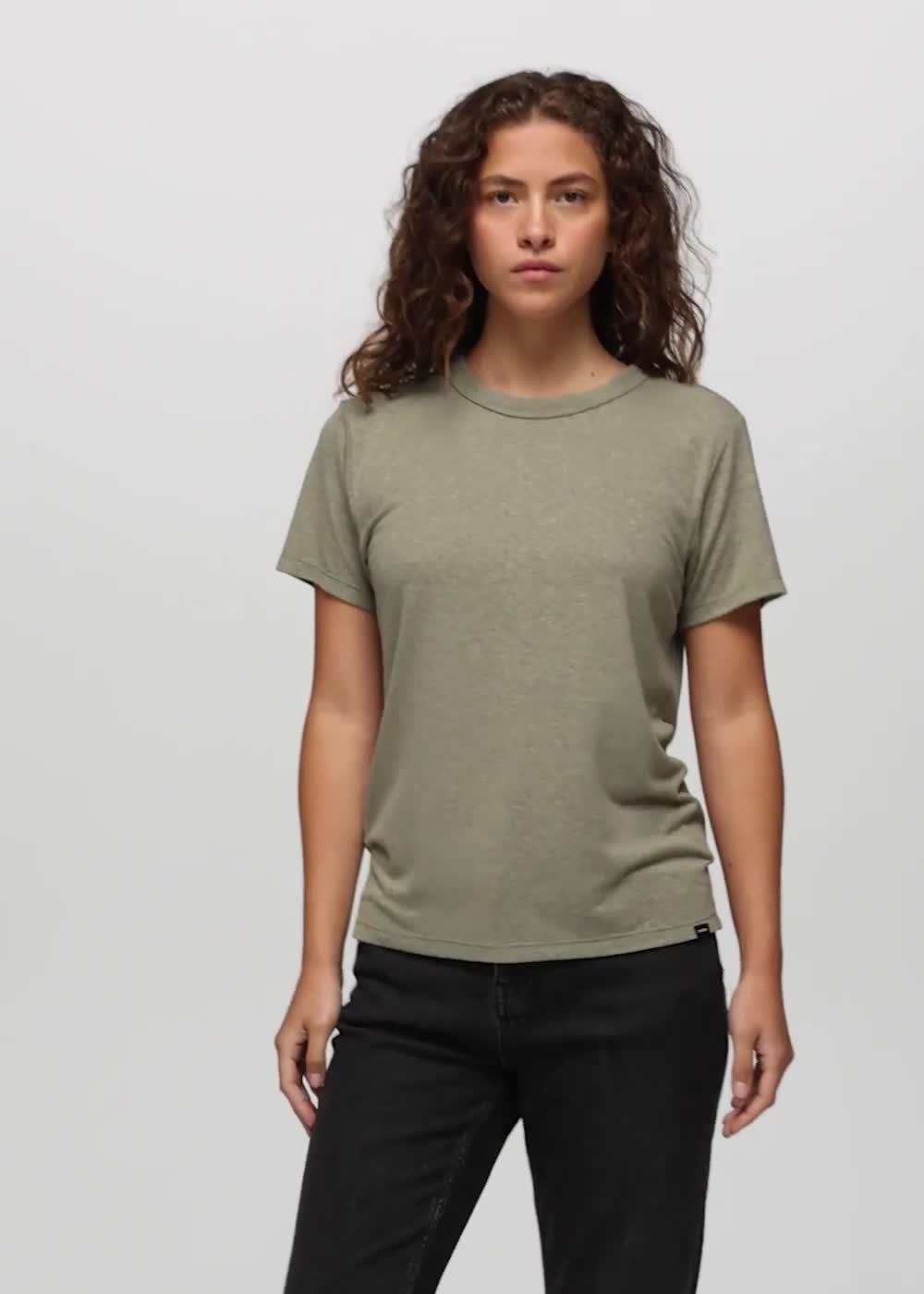 Cozy Up Short Sleeve Crew, Color: Sage