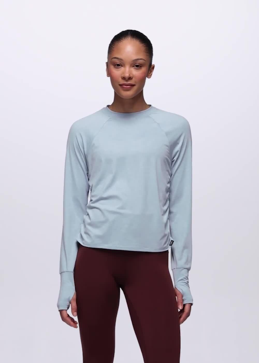 Sol Searcher Long Sleeve Crew, Color: Glacier Skies