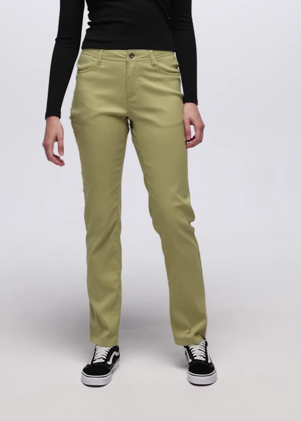 Stretch Zion Halle Mid Rise Straight Pant, Color: Olympia