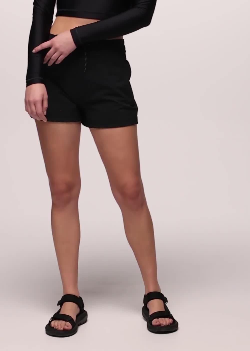 Baja Bound Rashguard Swim Top, Color: Black