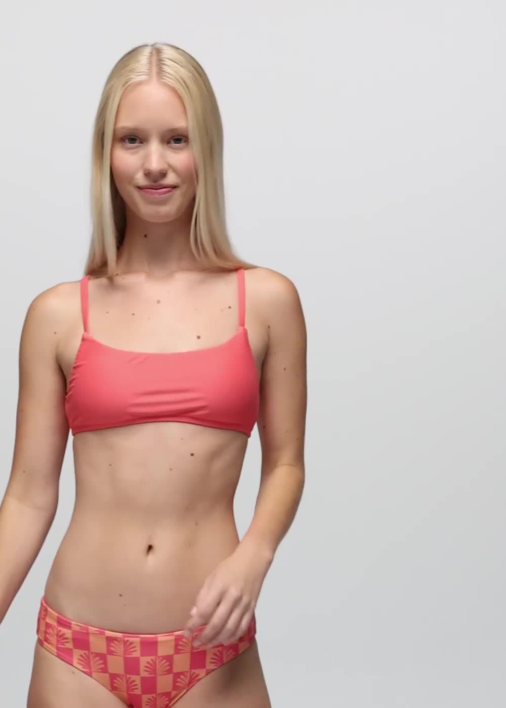 Lahari Swim Top, Color: Guava Pop