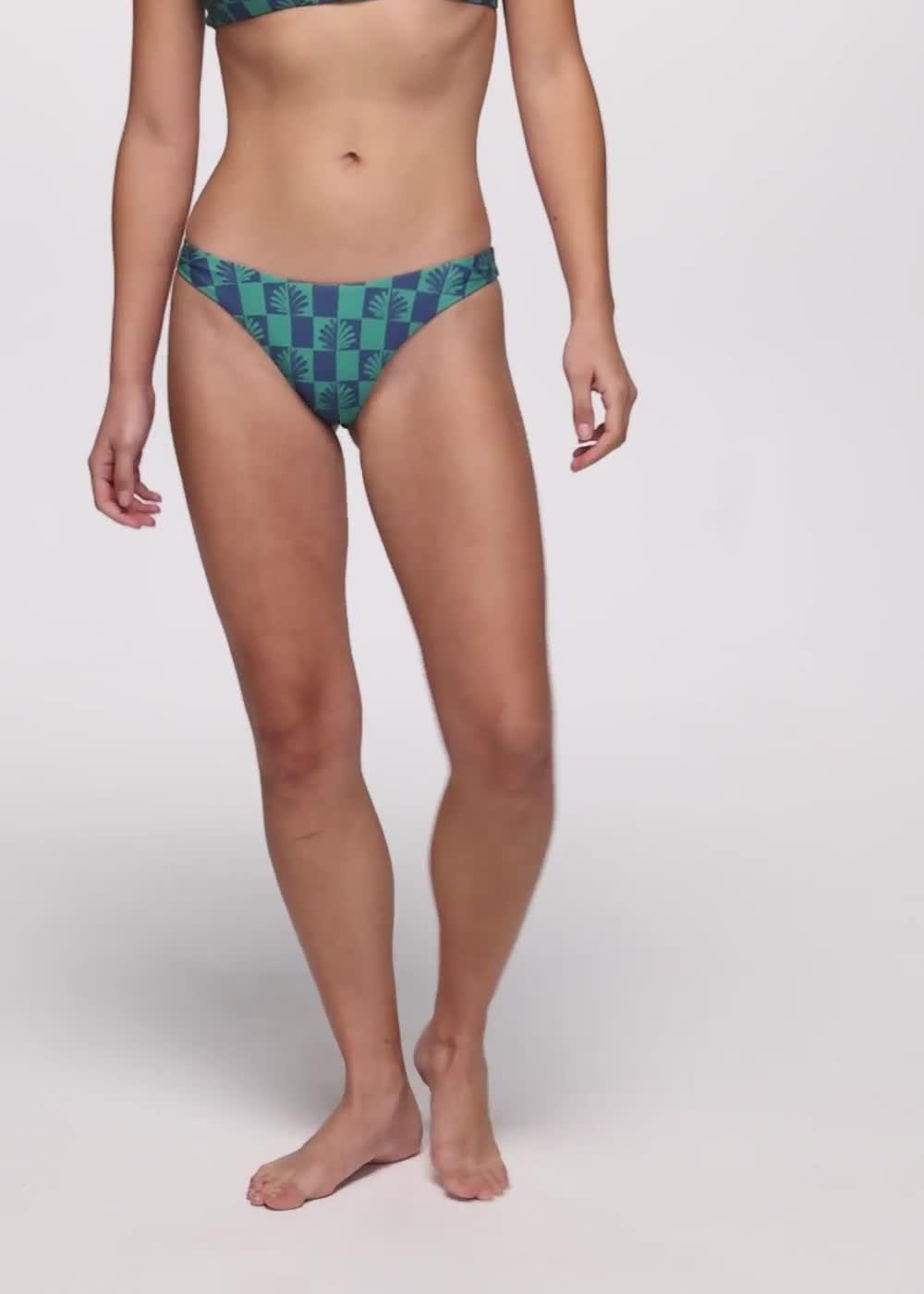 Lahari Classic Swim Bottom, Color: Bluff Blue Checker