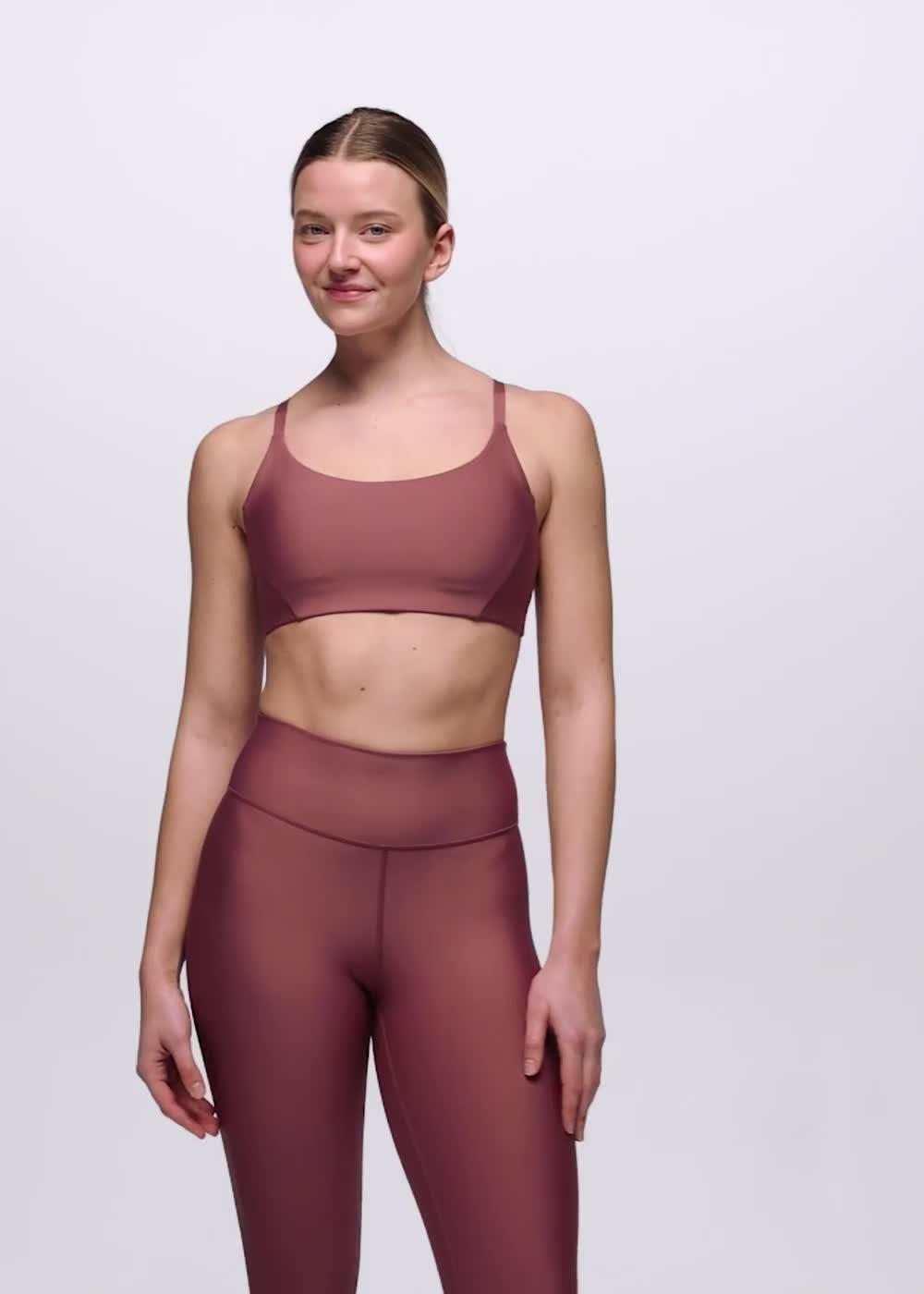 prAna Sculpt Scoop Bra, Color: Newberry