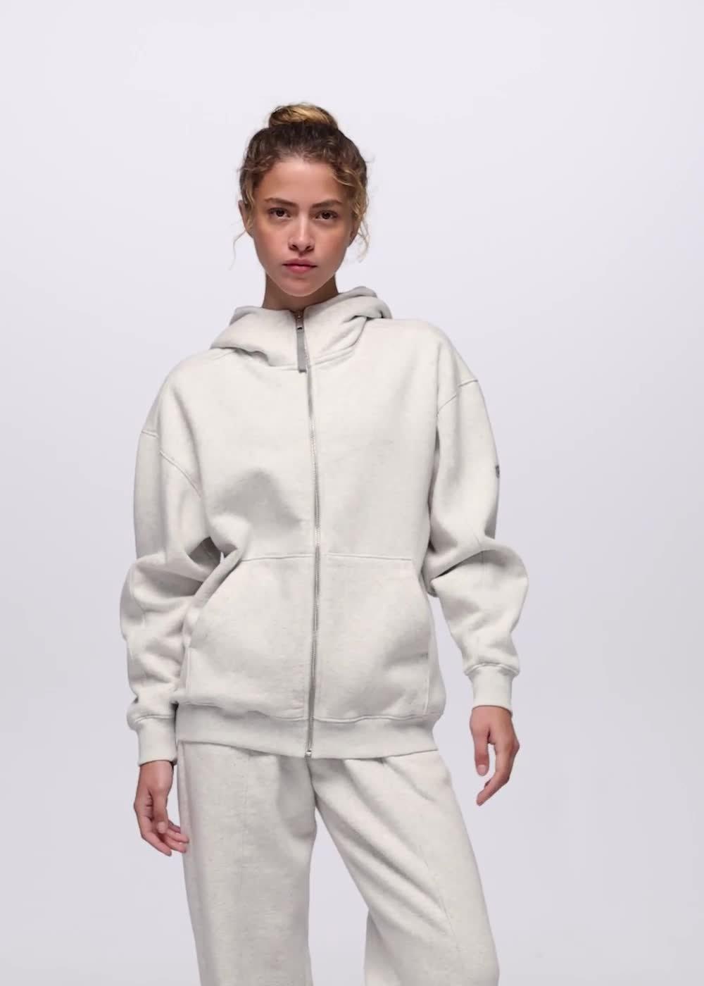 DreamFleece Full Zip Hoodie, Color: Light Heather Grey