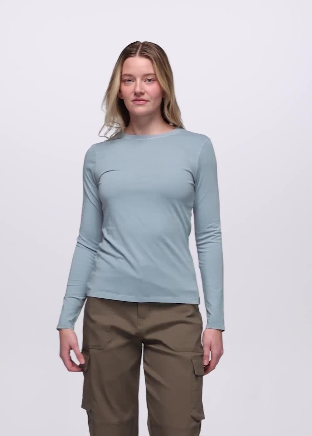 Everyday Long Sleeve Tee, Color: Glacier Skies
