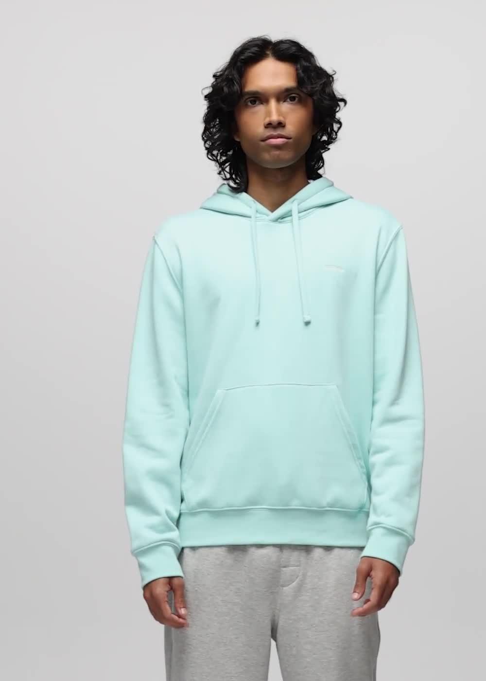prAna Fleece Hoodie, Color: Sea Glass