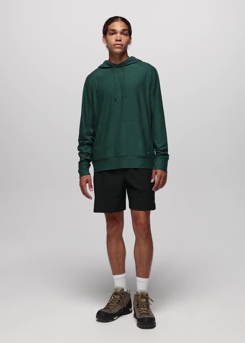 Altitude Tracker Light Hoodie, Color: Root Green Heather