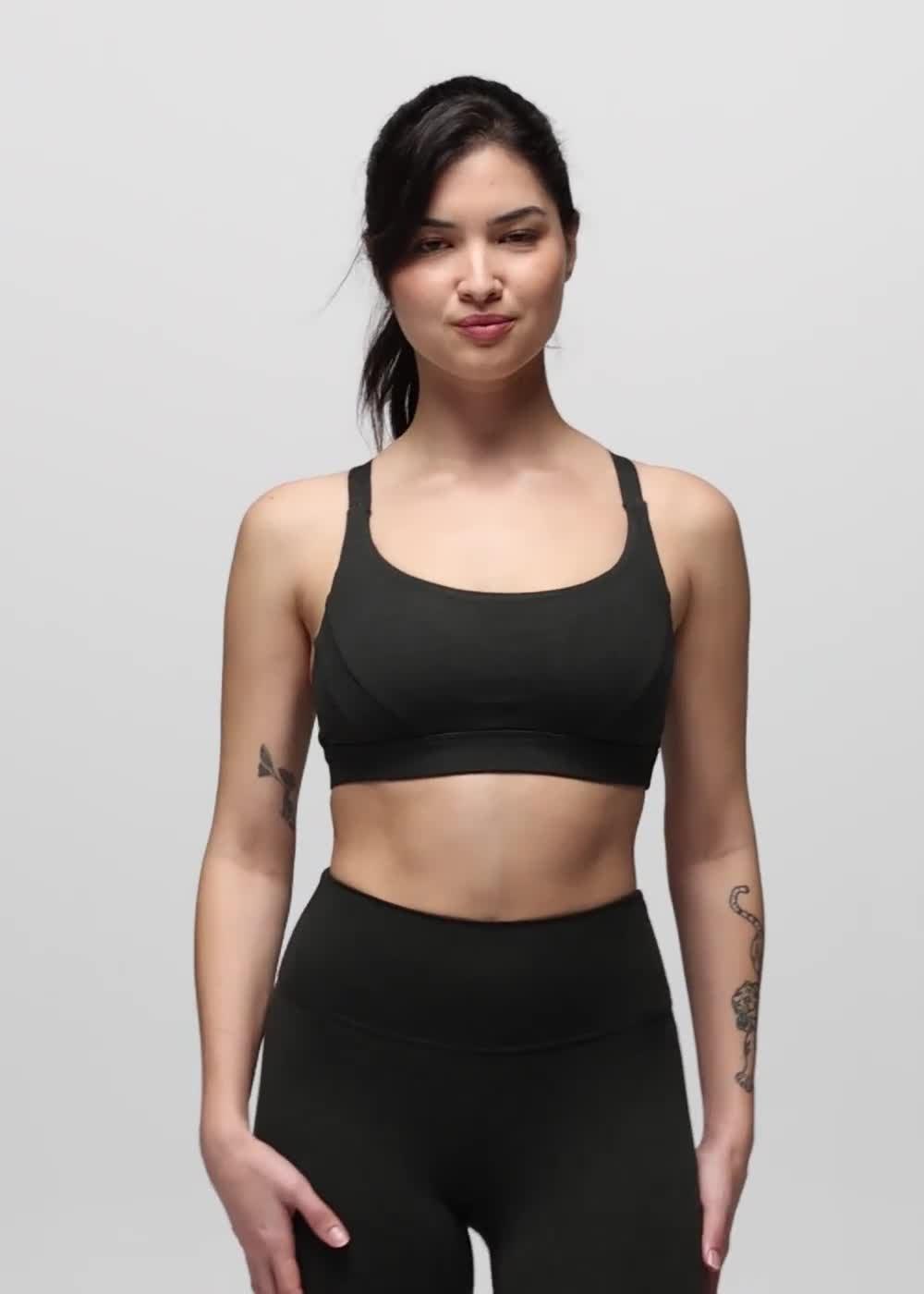 Heavana Everyday Bra, Color: Black Heather