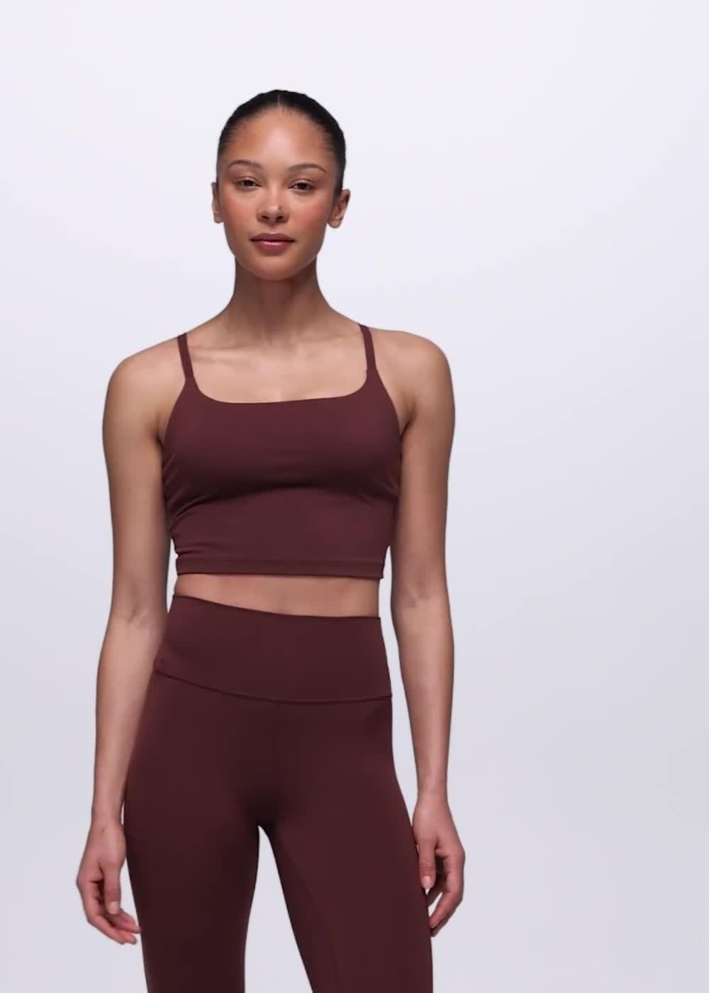 Luxara Longline Bra, Color: Cacao