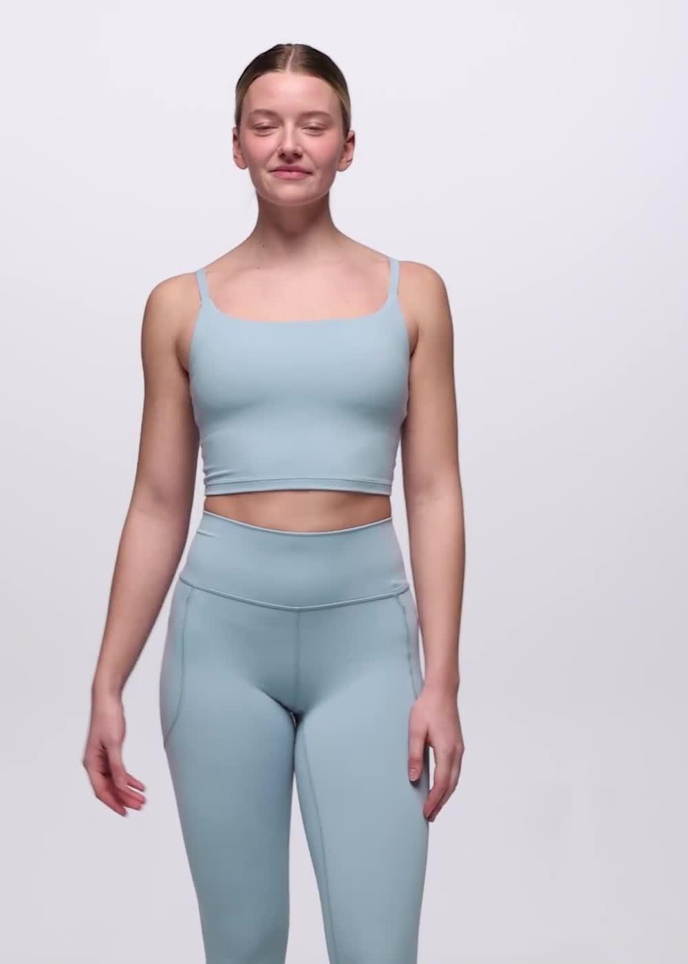 Luxara Longline Bra, Color: Glacier Skies