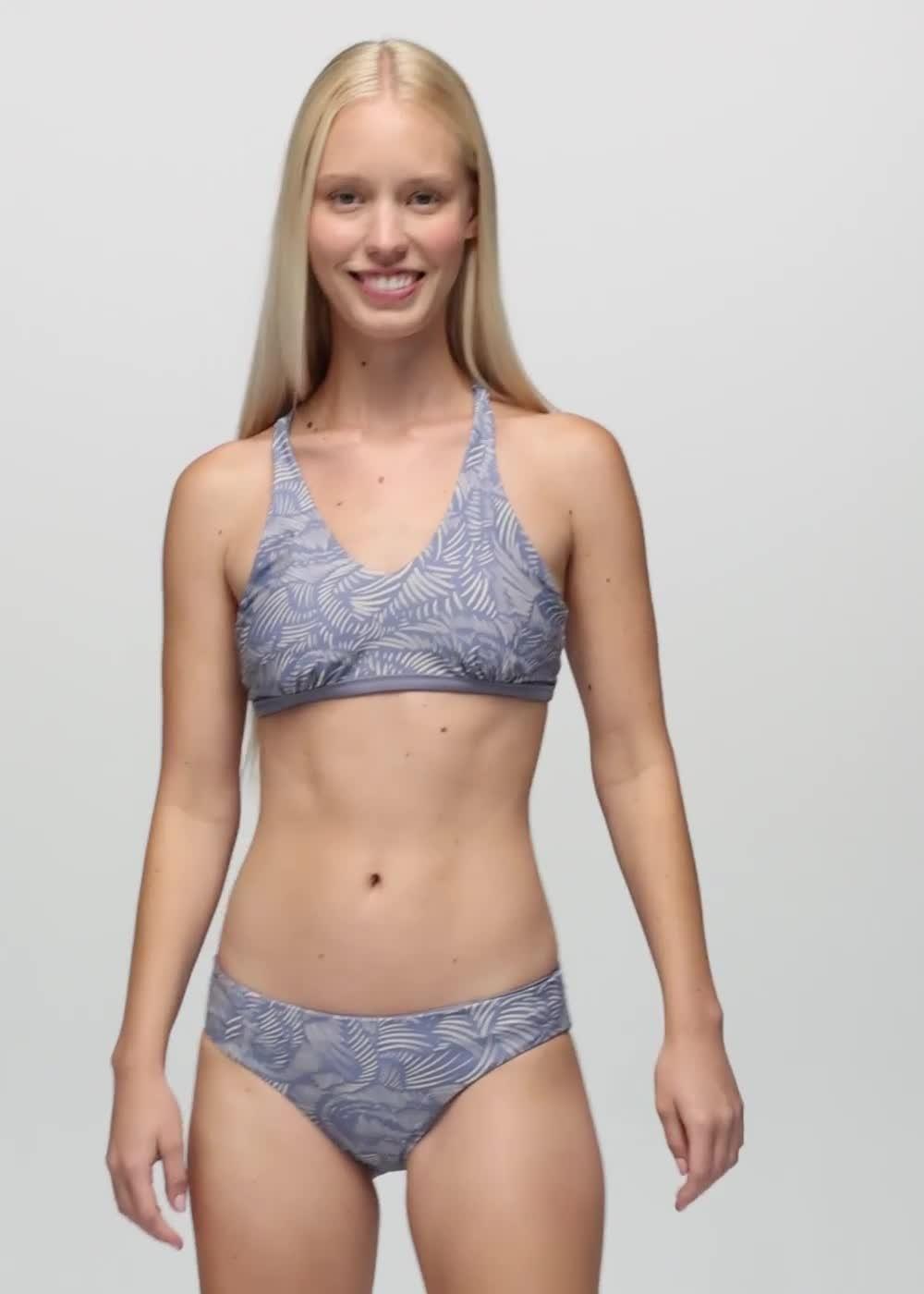 Mallorca Reversible Swim Top, Color: Taro Currents