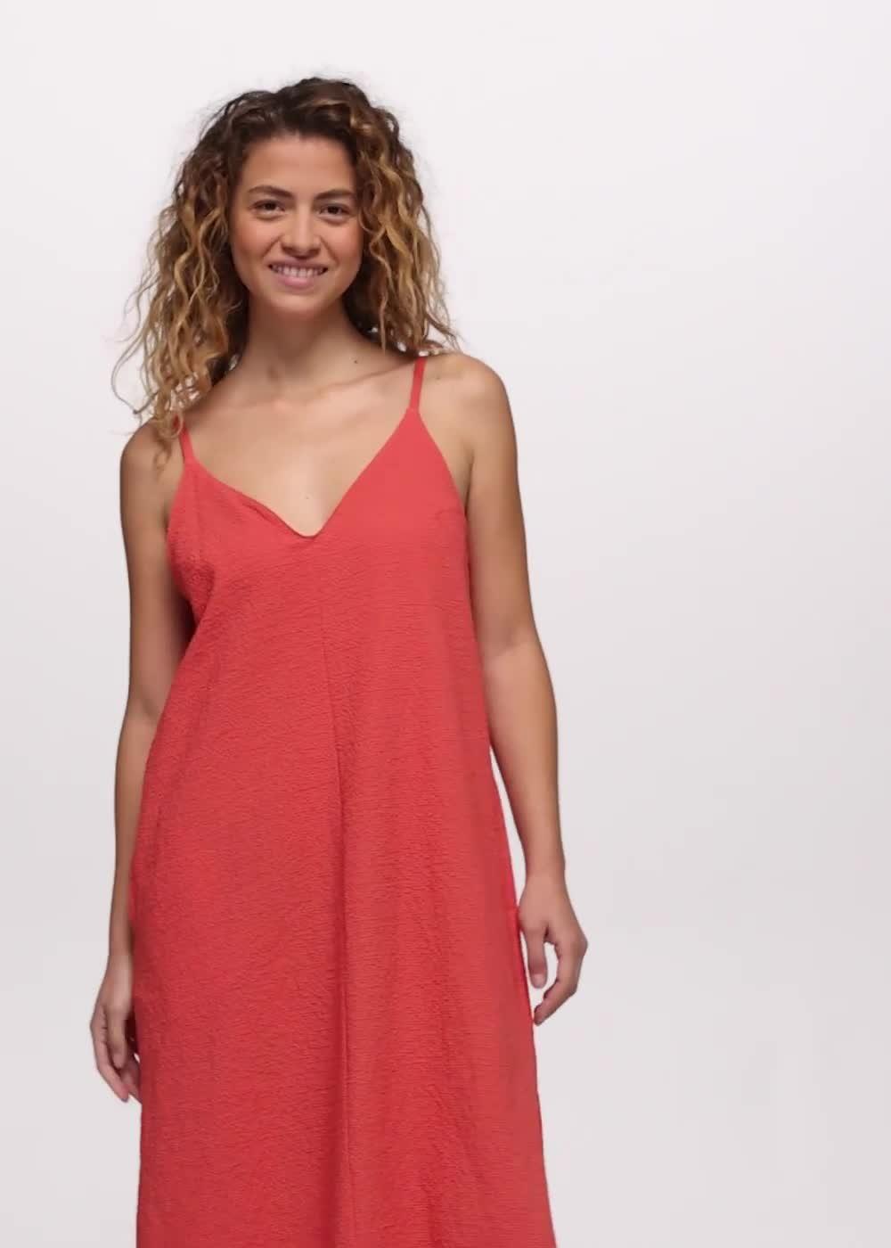 Coastal Sol Maxi Dress, Color: Lychee