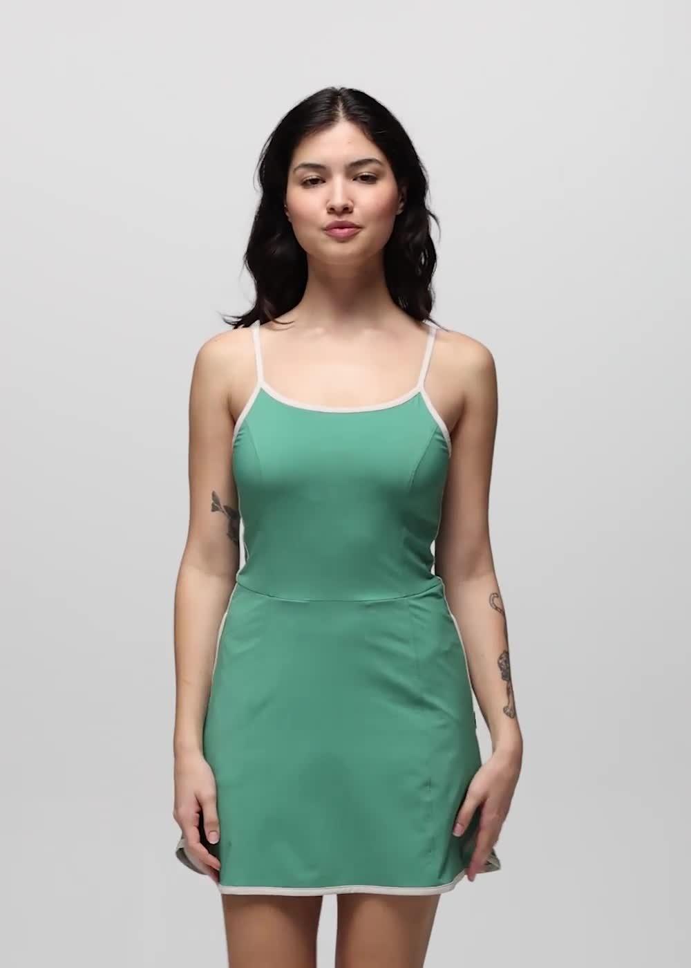 Railay Scallop Dress, Color: Jade