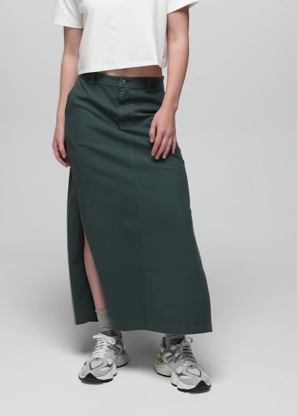 Rock Ridge Maxi Skirt, Color: Grey Blue
