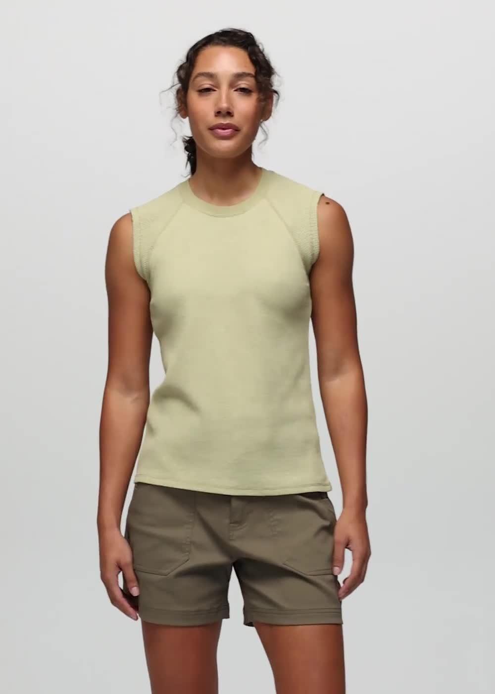 Touchstone Muscle Tank, Color: Jackfruit Heather