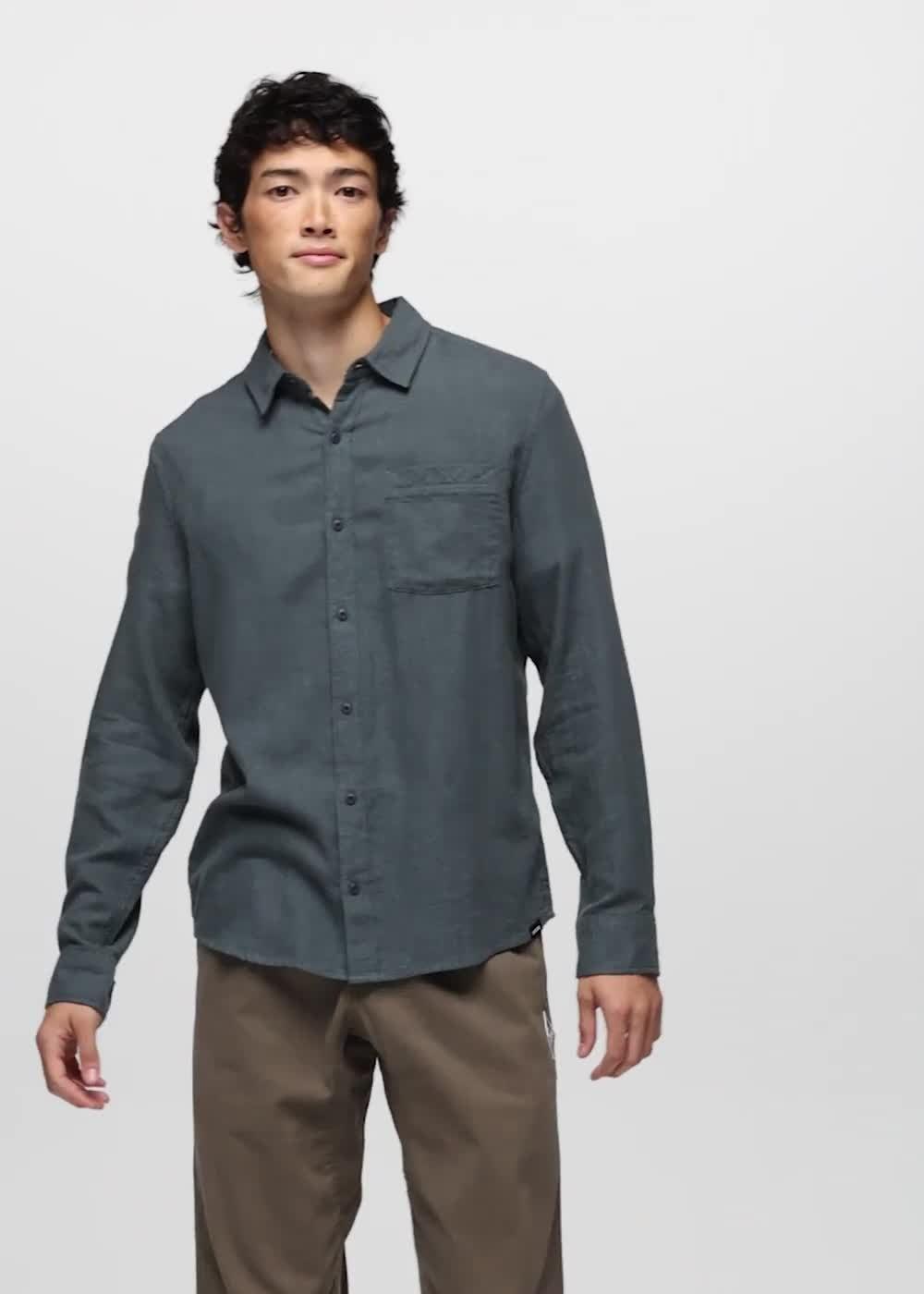 Mendocino Shirt, Color: Grey Blue