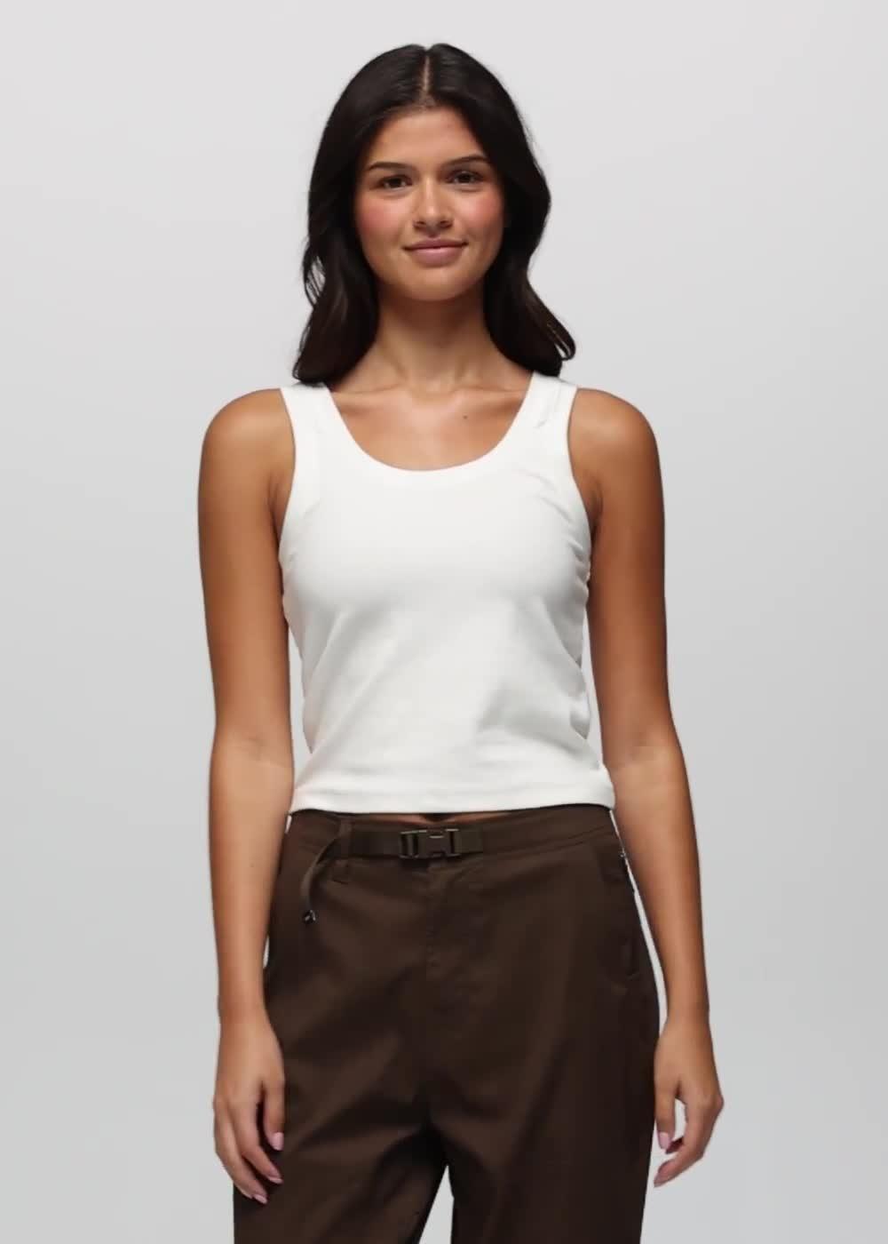 Lotus Tank Top, Color: Soft White