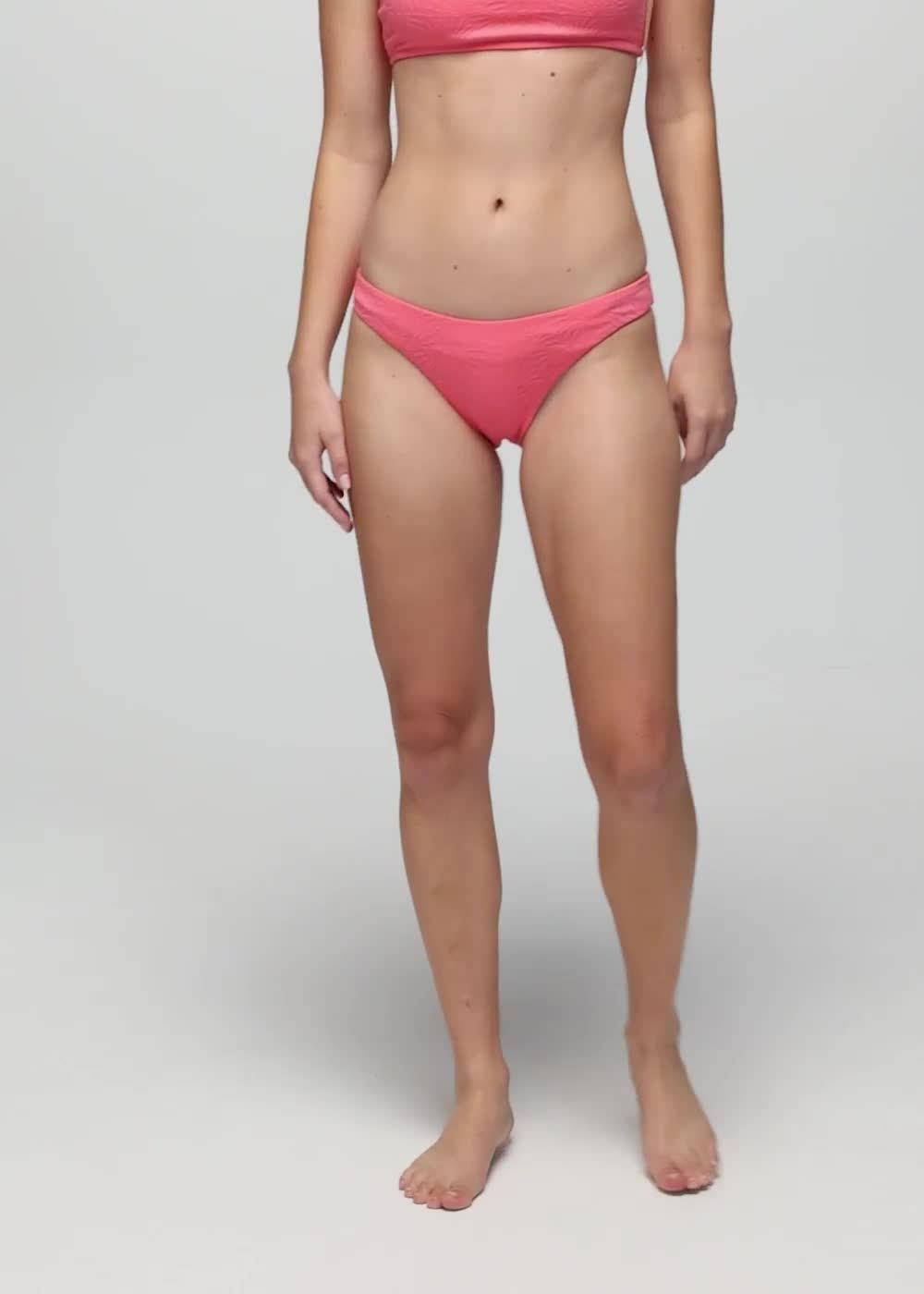 Lahari Sunburst Classic Swim Bottom, Color: Guava Pop