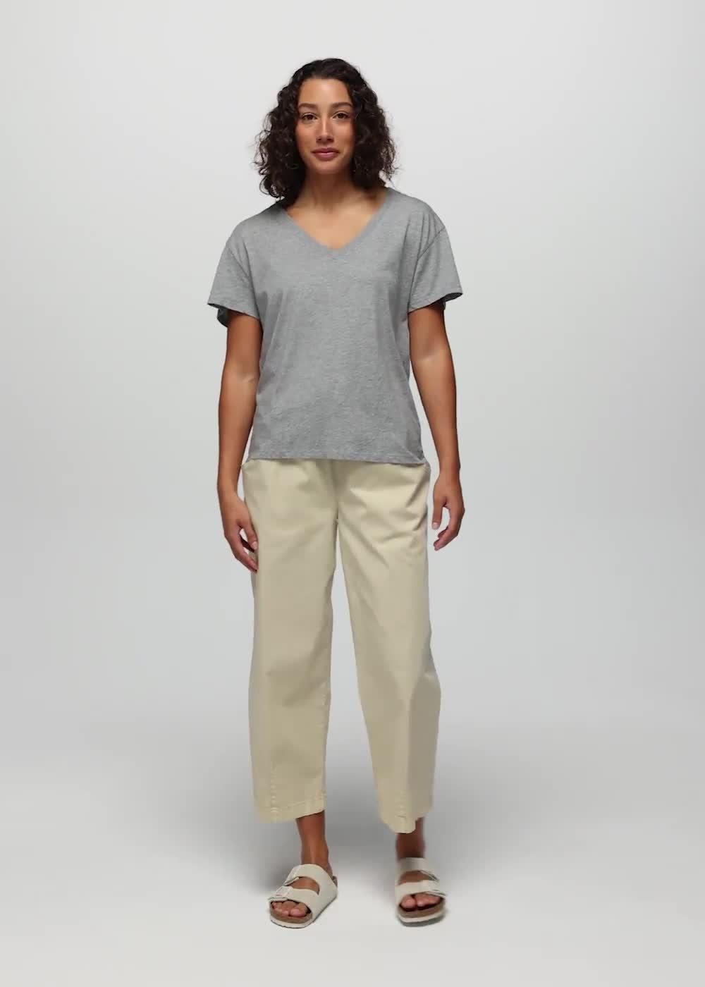 Everyday V-Neck Tee, Color: Medium Heather Grey