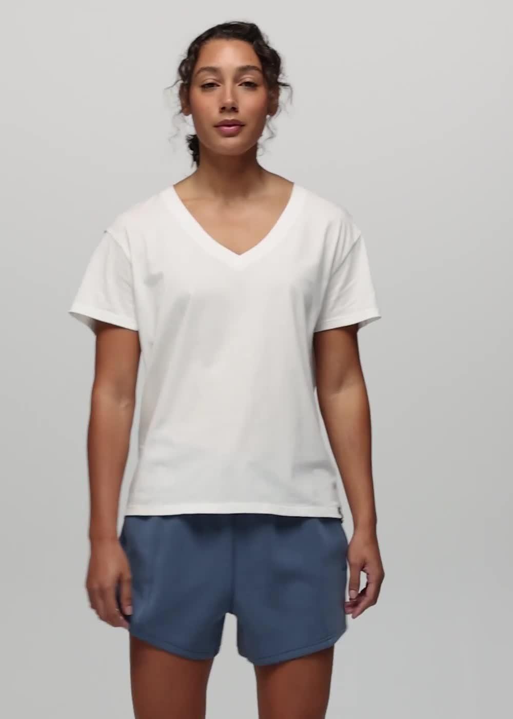 Everyday V-Neck Tee, Color: Soft White