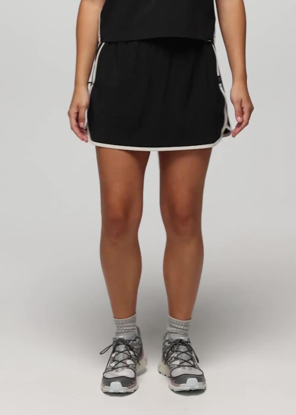 Railay Scallop Skort, Color: Black