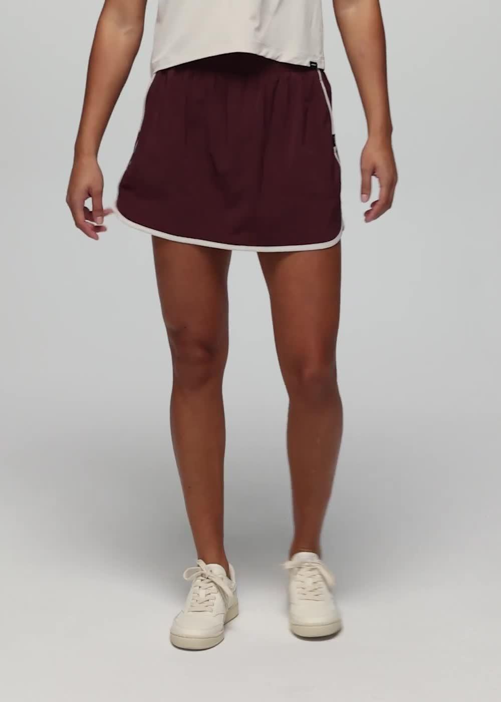 Railay Scallop Skort, Color: Cacao