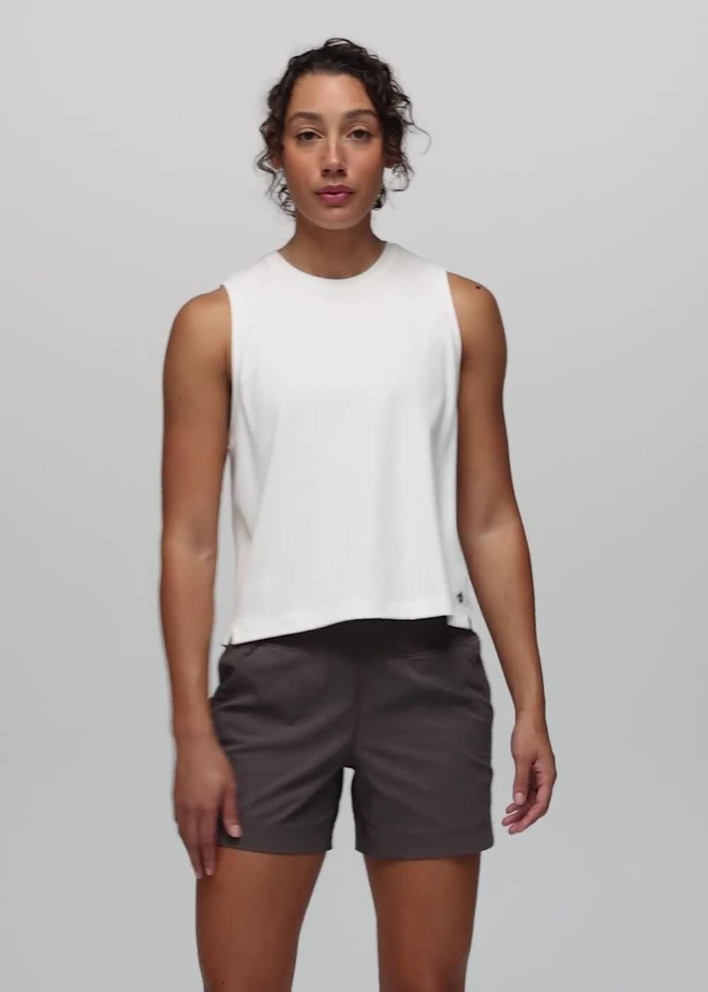 Pure Ascent Muscle Tank, Color: Soft White