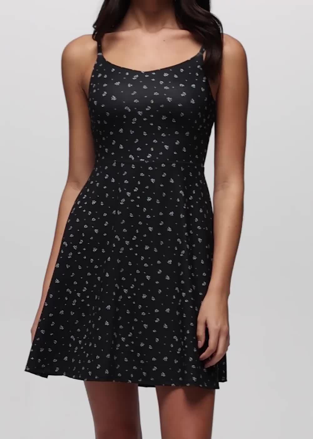Wistful Winds Tank Dress, Color: Black Spring Fling