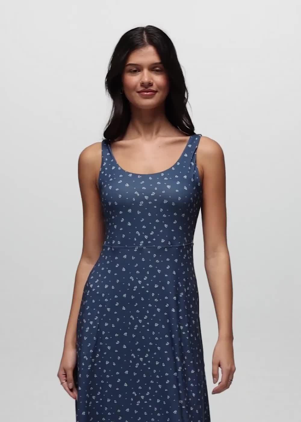 Corrinne Maxi Dress, Color: Bluff Blue Spring Fling