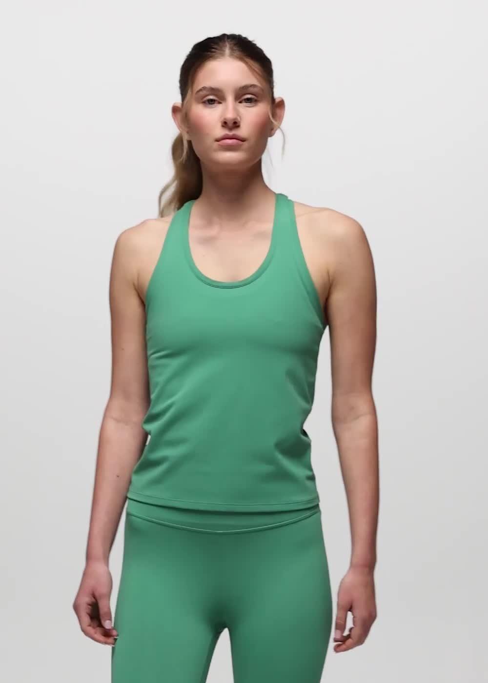 Luxara Racerback Long Tank, Color: Jade