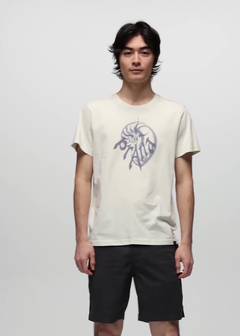 Heritage Nautilus Short Sleeve Graphic Tee, Color: Beach Pebble