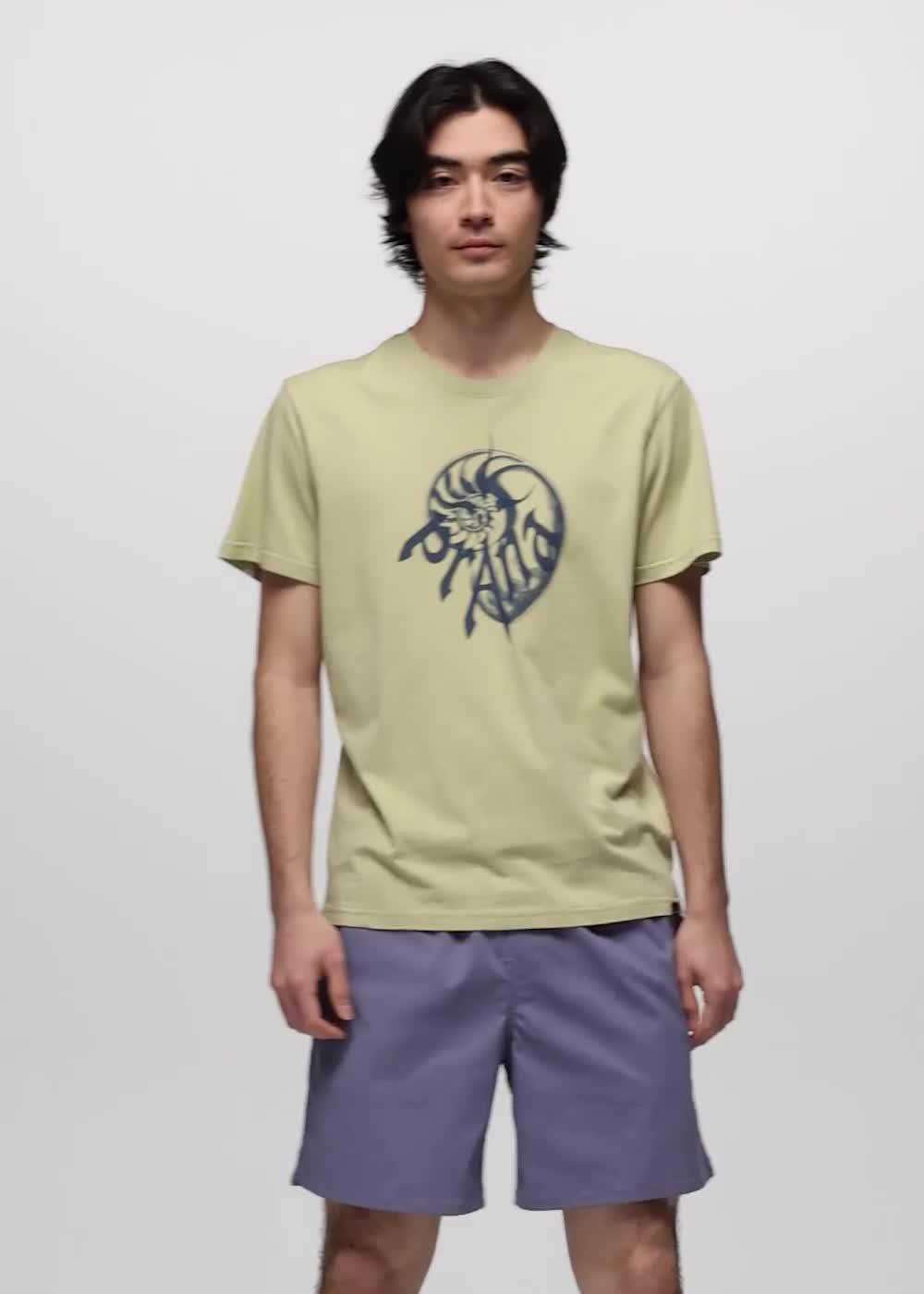 Heritage Nautilus Short Sleeve Graphic Tee, Color: Jackfruit
