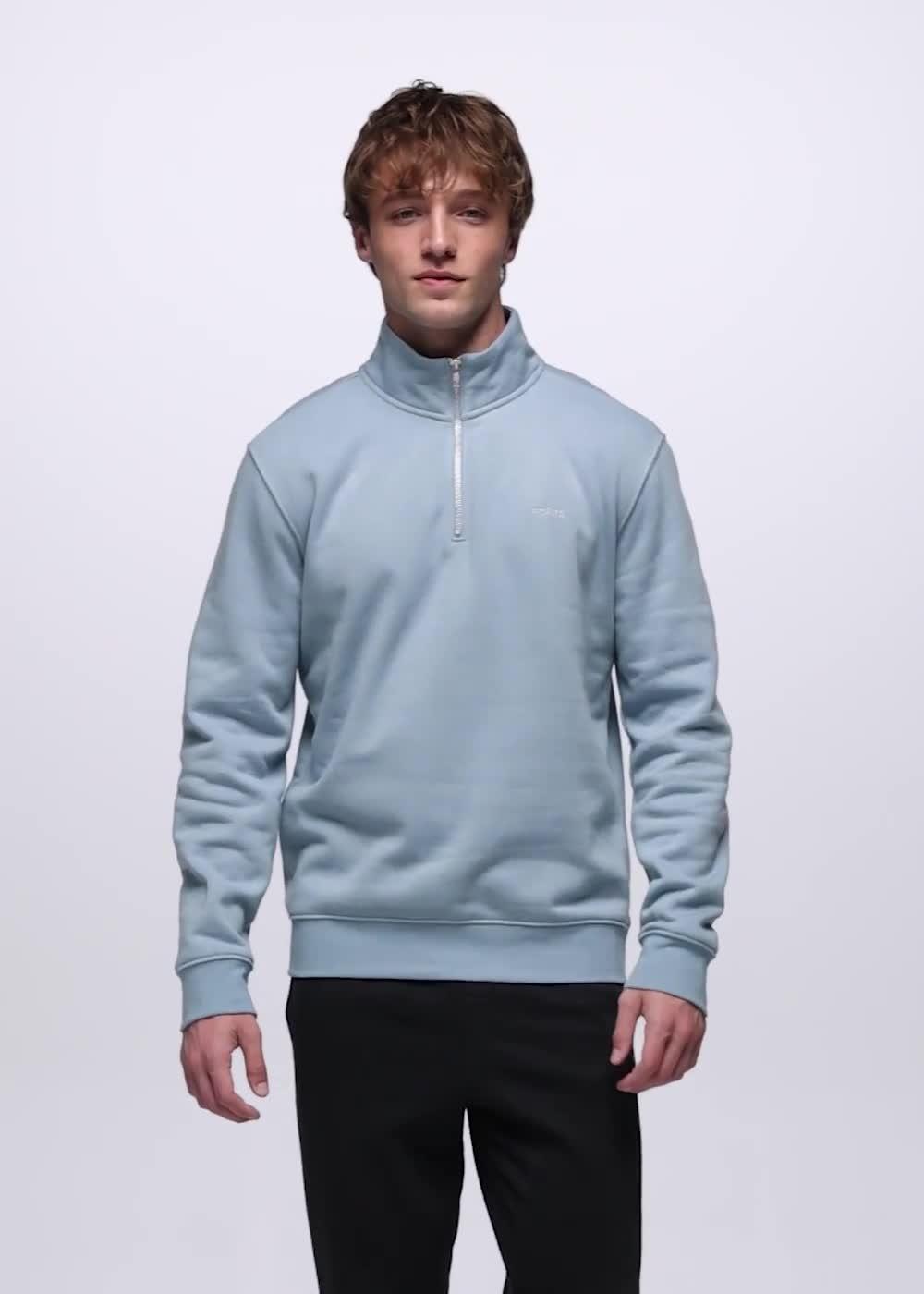 prAna Fleece 1/4 Zip, Color: Glacier Skies