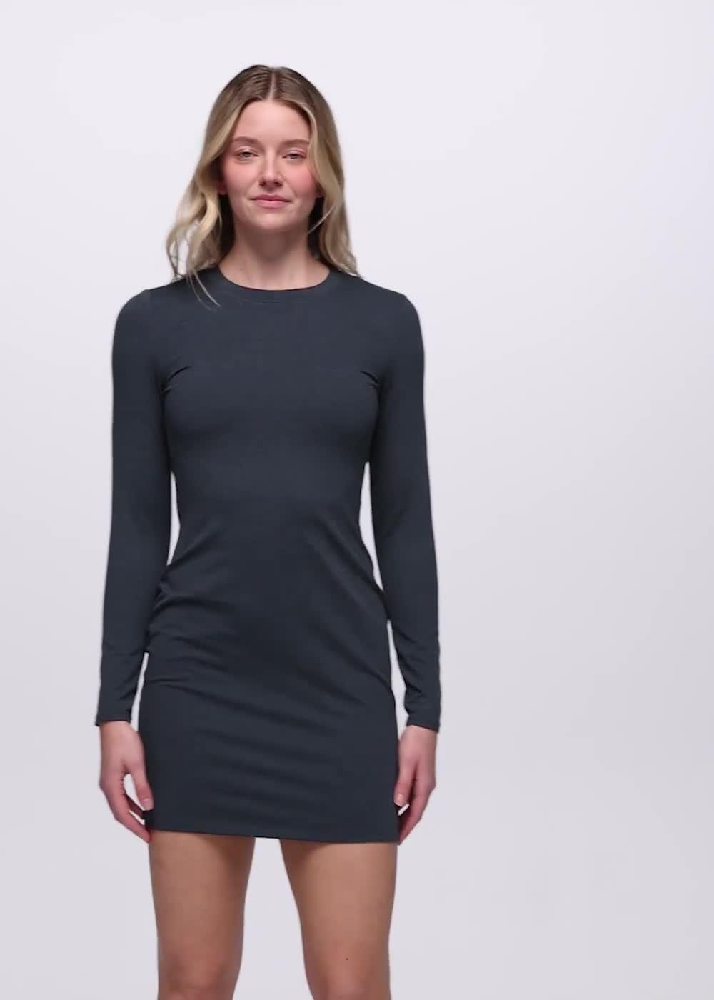 Heavana Long Sleeve Dress, Color: Nautical Heather