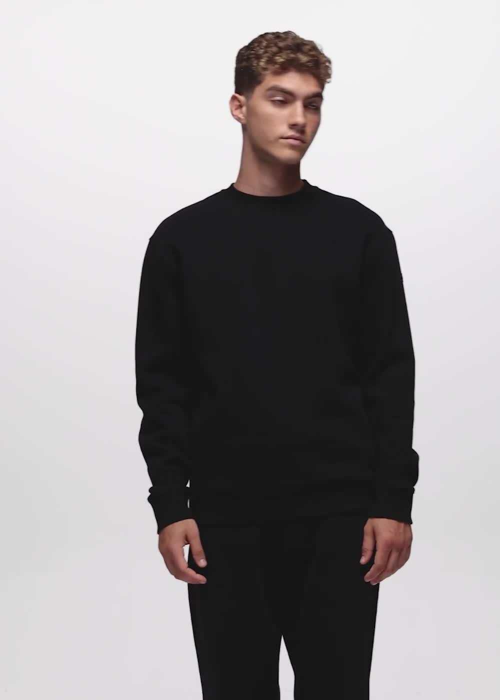 DreamFleece Crew Sweatshirt, Color: Black