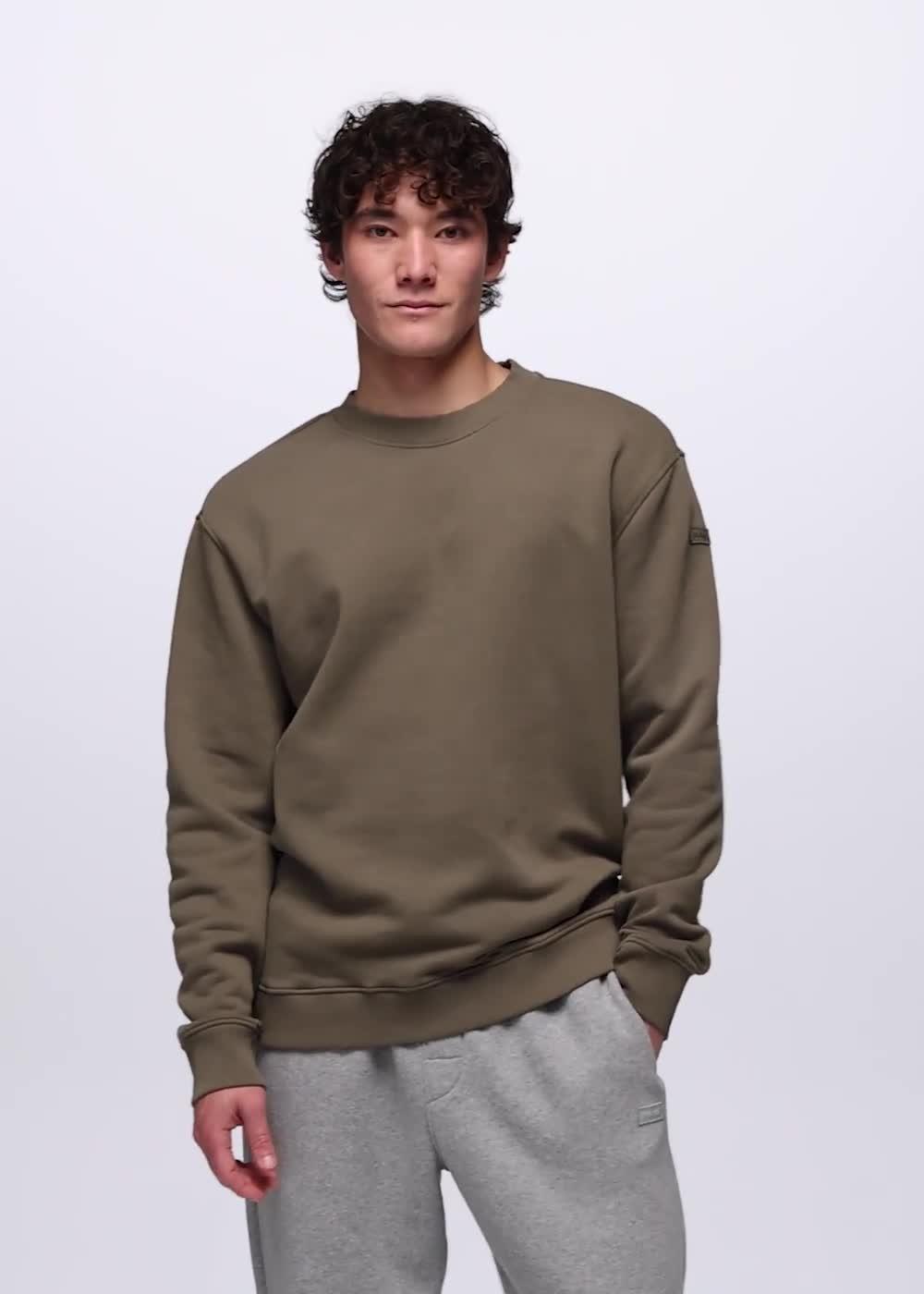 DreamFleece Crew Sweatshirt, Color: Mud